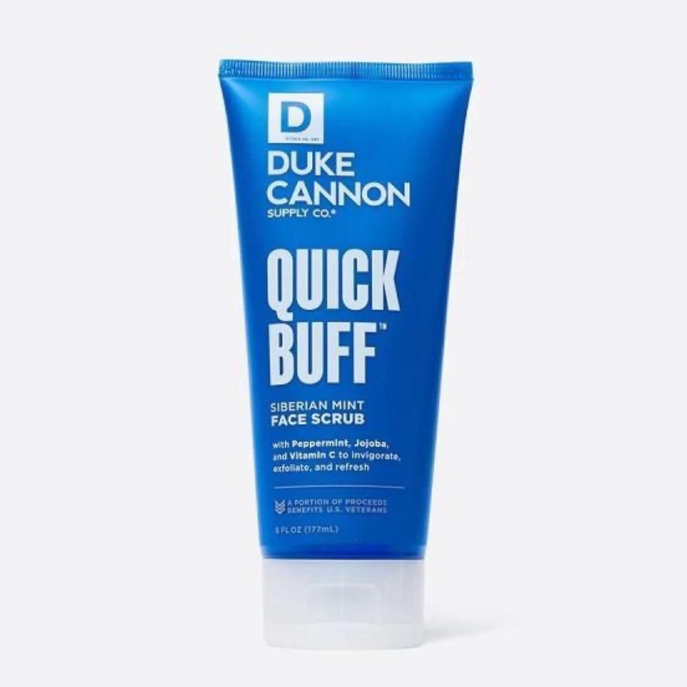NEW Duke Cannon Quick Buff Siberian Mint Face Scrub for Men – 6 oz